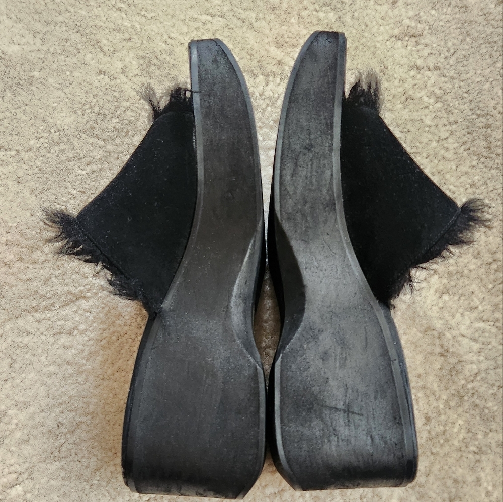 Vintage Y2K 90s Faux Fur Platform Mule Wedge BRatz Dollz Kill 8 - Picture 3 of 8